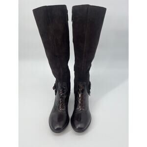 Donald J Pliner Western Couture Collection 
Brown Dulce Riding Boots Size 7